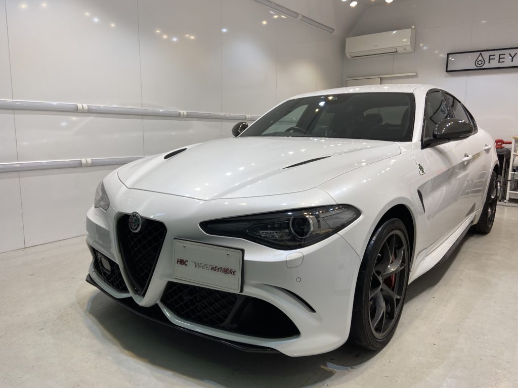 アルファロメオ　ジュリア　ホイールリペア施工事例のご紹介