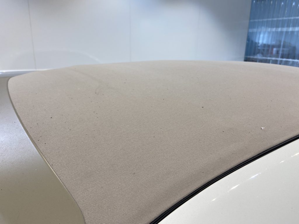 フィアット　500C　ULGOコーティング　幌コーティング施工事例のご紹介