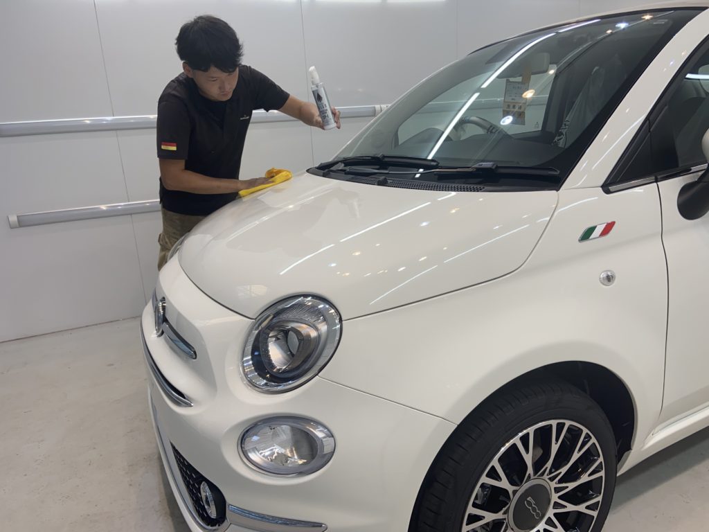 フィアット　500C　ULGOコーティング　幌コーティング施工事例のご紹介