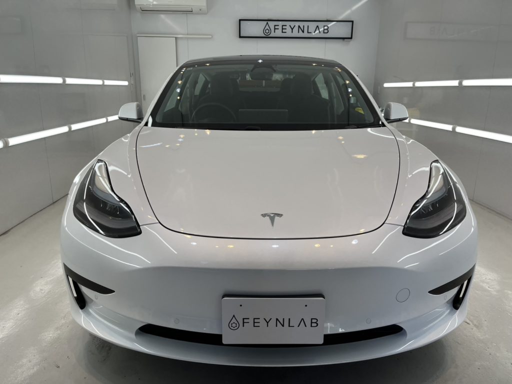 テスラ モデル3 FEYNLABコーティング CERAMIC by Paul Dalton コーティング施工事例のご紹介。