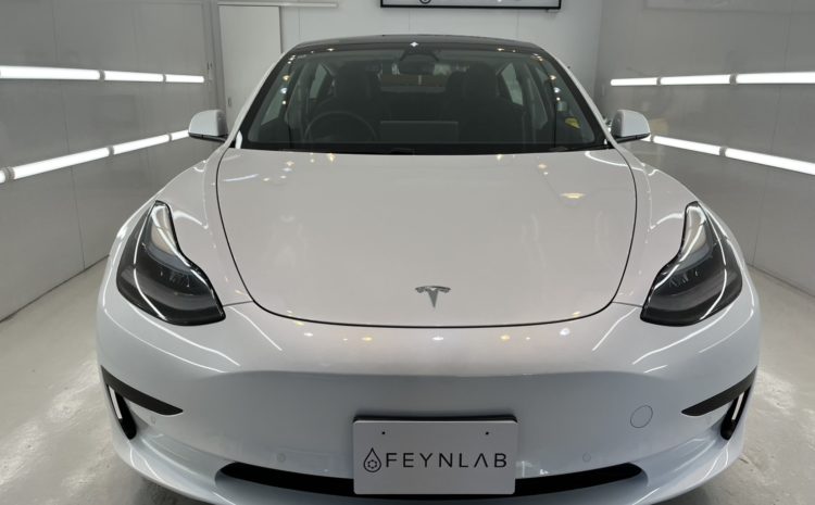 テスラ モデル3 FEYNLABコーティング CERAMIC by Paul Dalton コーティング施工事例のご紹介。
