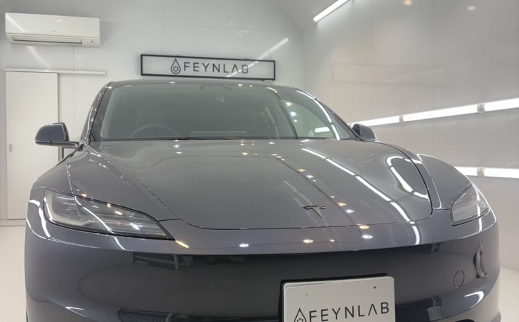 テスラ モデル3 FEYNLABコーティング CERAMIC by Paul Dalton コーティング施工事例のご紹介。