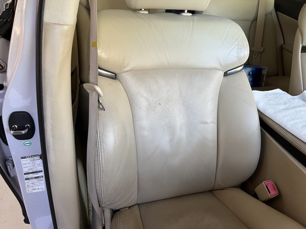 レクサス　GS350　レザーシートリペア施工事例のご紹介